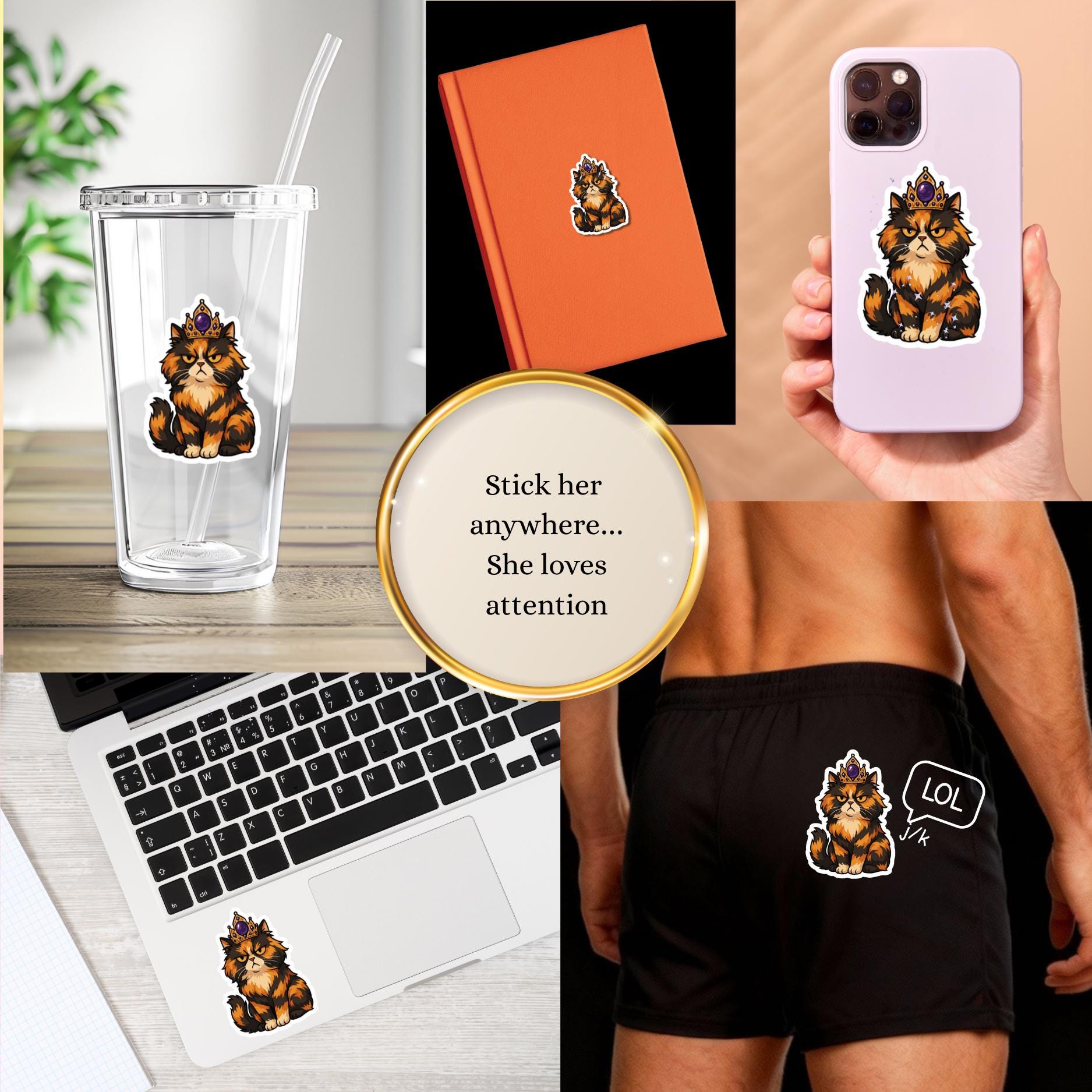 Princess Donut Sticker, Dungeon Crawler Carl Inspired: Holographic Vinyl Decal