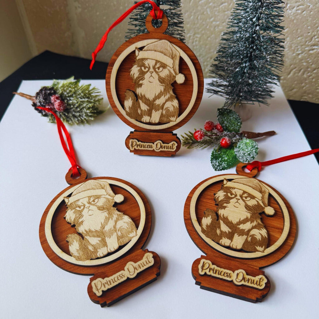 Princess Donut Christmas ornament on tree - Dungeon Crawler Carl LitRPG fan gift