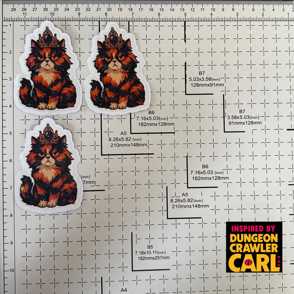 Princess Donut Sticker, Dungeon Crawler Carl Inspired: Holographic Vinyl Decal