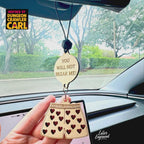 Dungeon crawler carl inspired car charm – "you will not break me and quot;