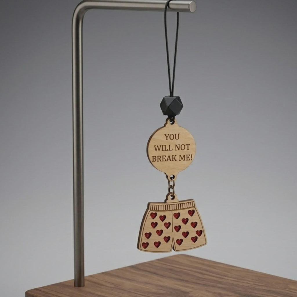 Dungeon crawler carl inspired car charm – "you will not break me and quot;