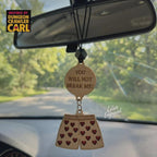 Dungeon crawler carl inspired car charm – "you will not break me and quot;