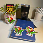 Dungeon crawler carl sticker | princess donut & mongo vinyl, waterproof durable sticker