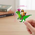 Dungeon crawler carl sticker | princess donut & mongo vinyl, waterproof durable sticker