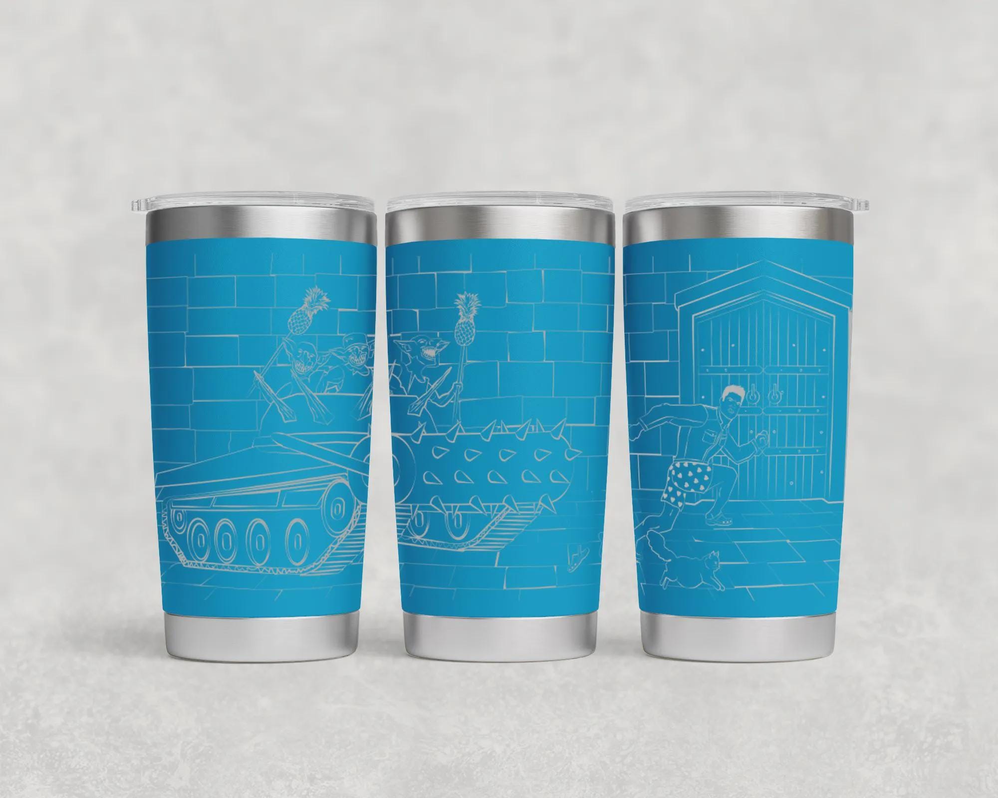 Dungeon Crawler Carl Tumbler: Engraved Stainless Steel LitRPG Fan Gift | Dungeon Crawler Gift