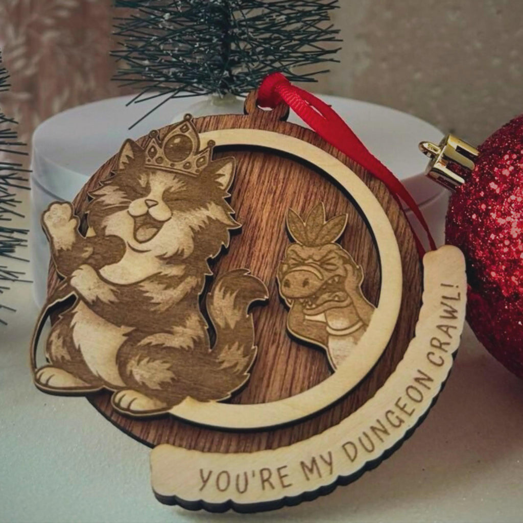 Dungeon Crawler Carl Christmas Ornament – Princess Donut You’re My Dungeon Crawl – Handmade