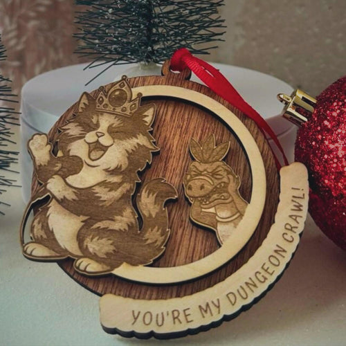Dungeon Crawler Carl Christmas Ornament – Princess Donut You’re My Dungeon Crawl – Handmade