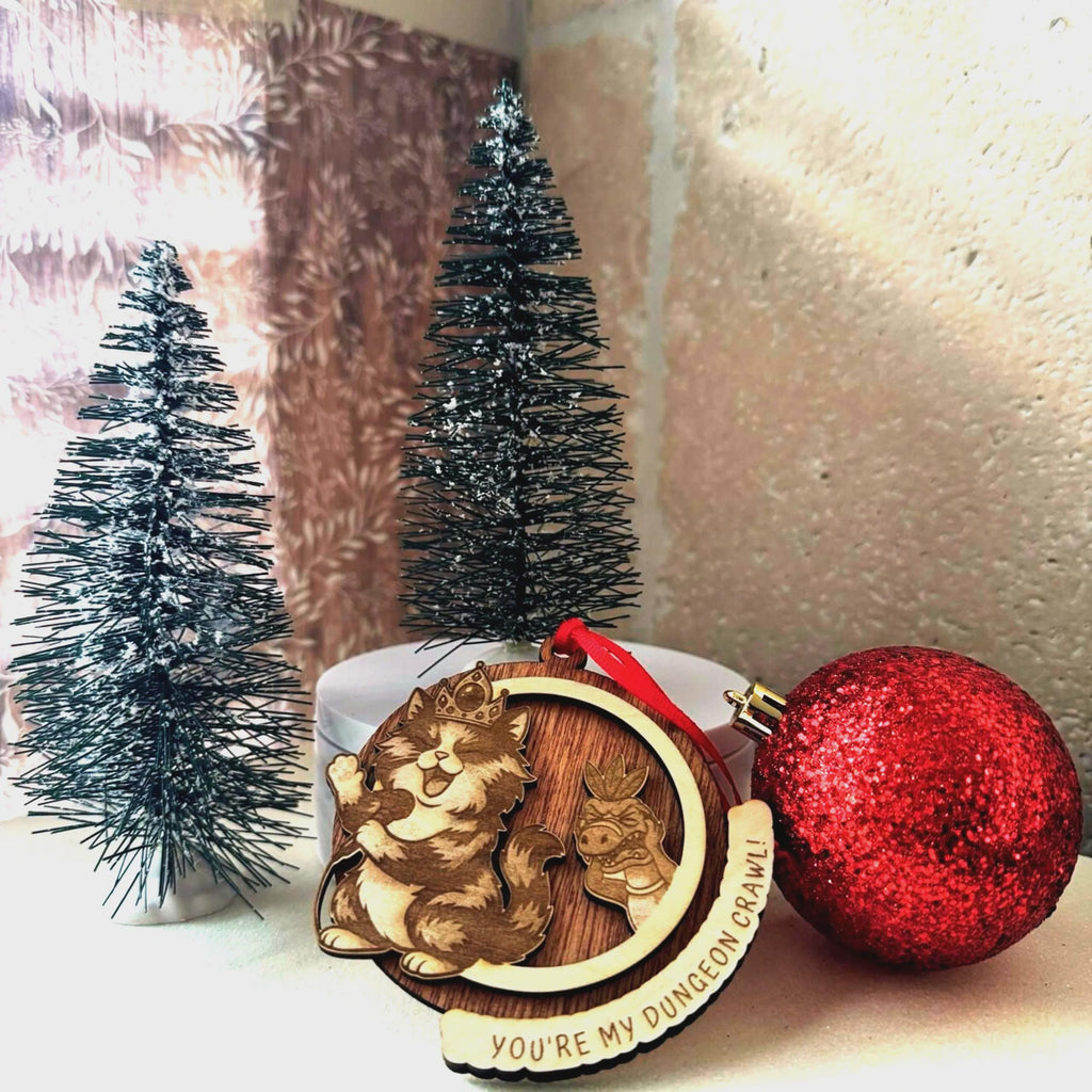 Dungeon Crawler Carl Christmas Ornament – Princess Donut You’re My Dungeon Crawl – Handmade