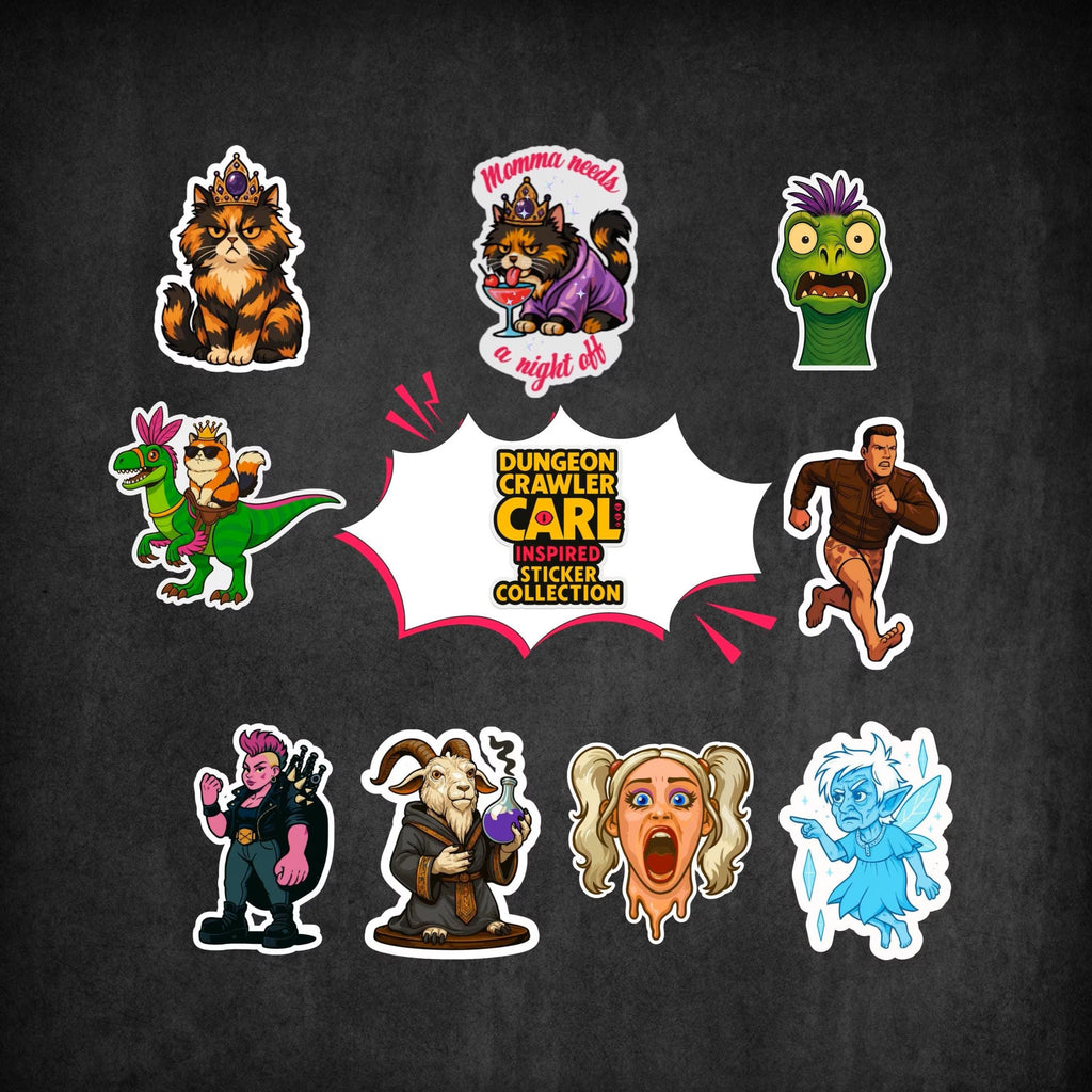 Dungeon crawler carl sticker collection