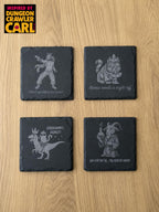 Dungeon crawler carl coasters | momma needs a night off | goddamnit donut | special name | gaslight jesus