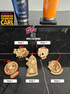 Dungeon crawler carl christmas ornament – uzi jesus – handmade