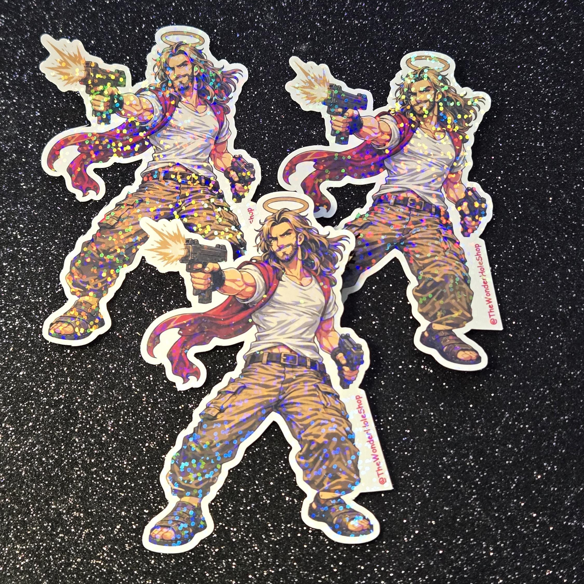 Uzi jesus sticker: dungeon crawler carl