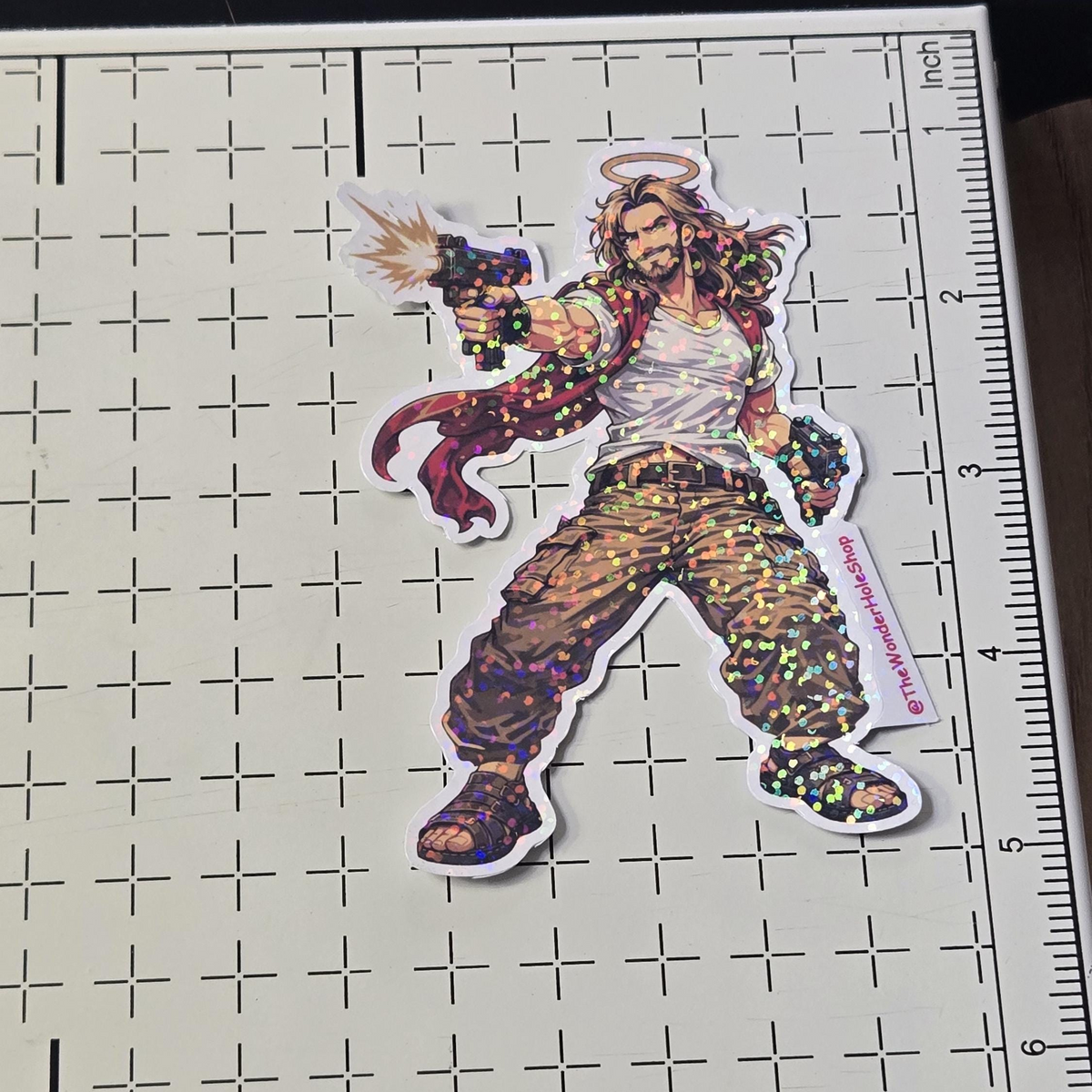 Uzi jesus sticker: dungeon crawler carl