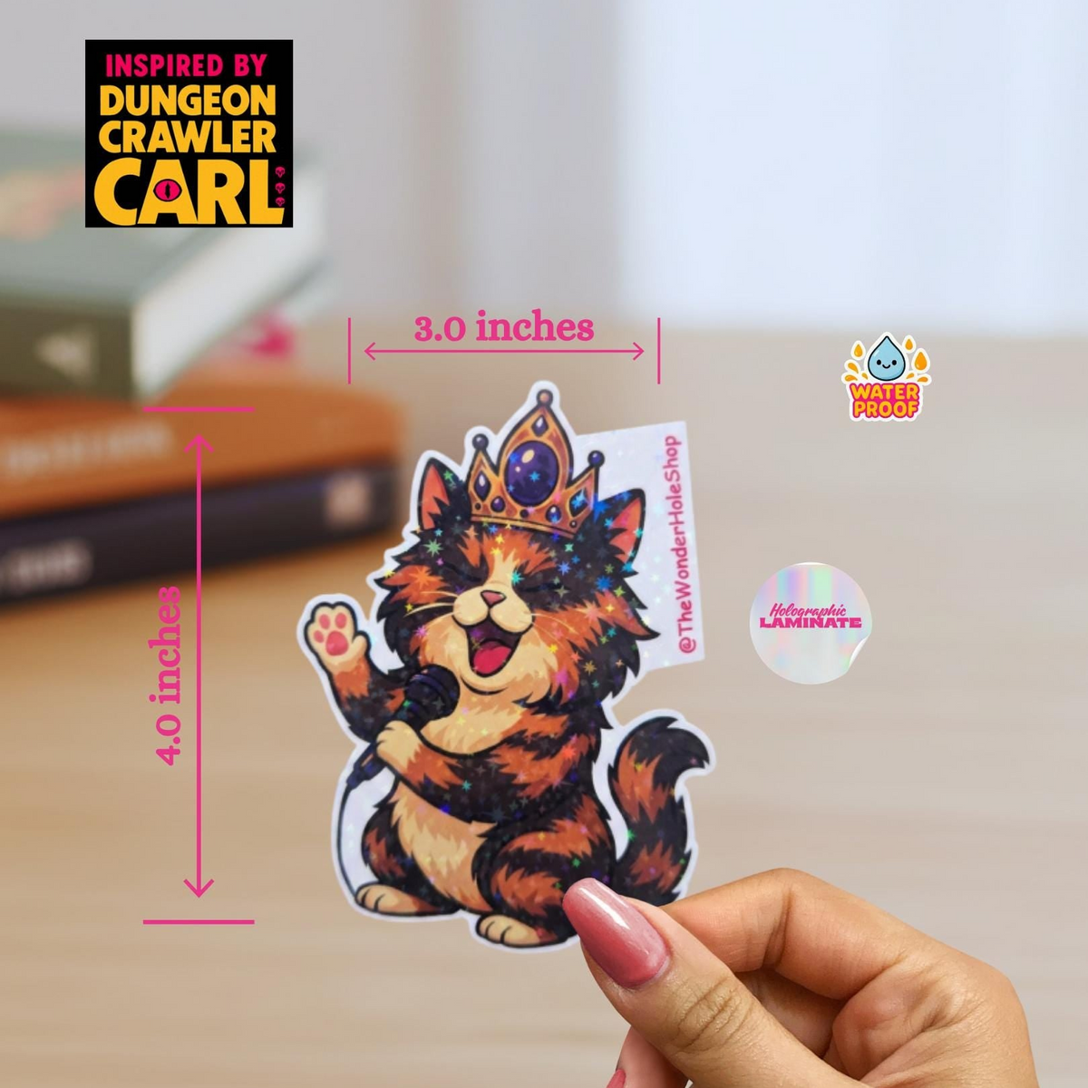 Princess donut sticker: dungeon crawler carl, "Signing"