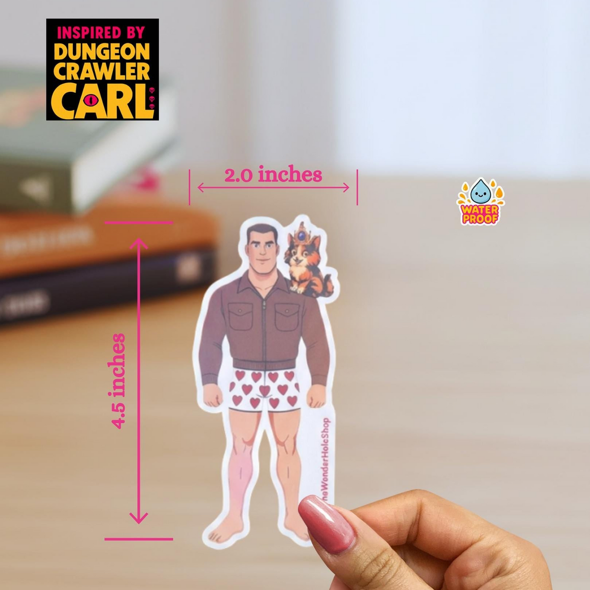 Carl and Donut sticker: dungeon crawler carl