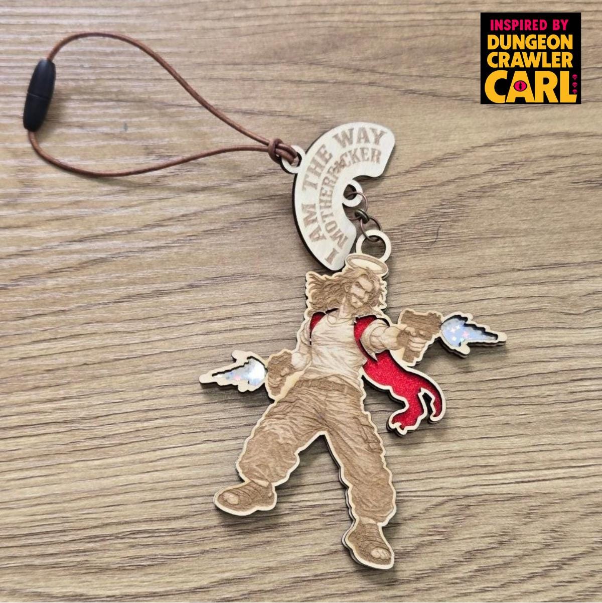 Dungeon crawler carl inspired car charm – Uzi Jesus