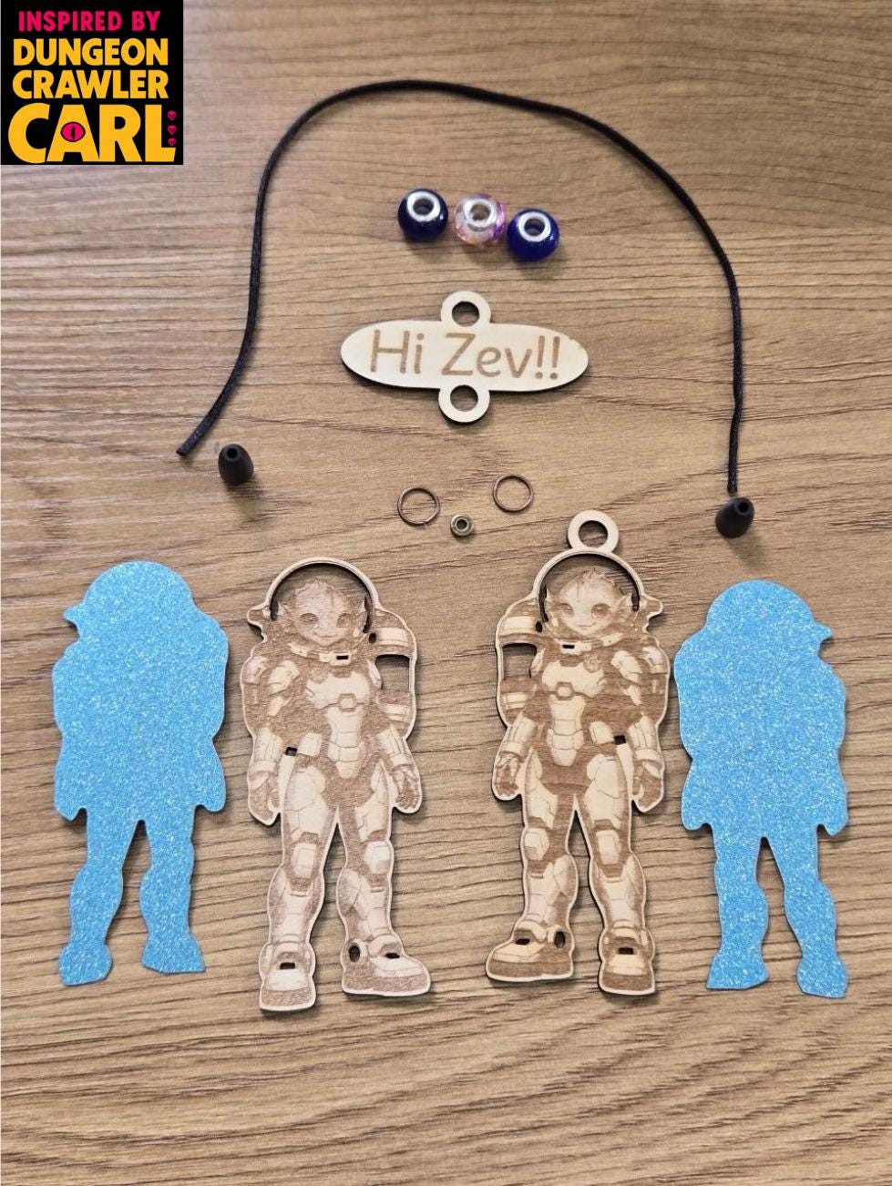 Dungeon crawler carl inspired car charm – Zev