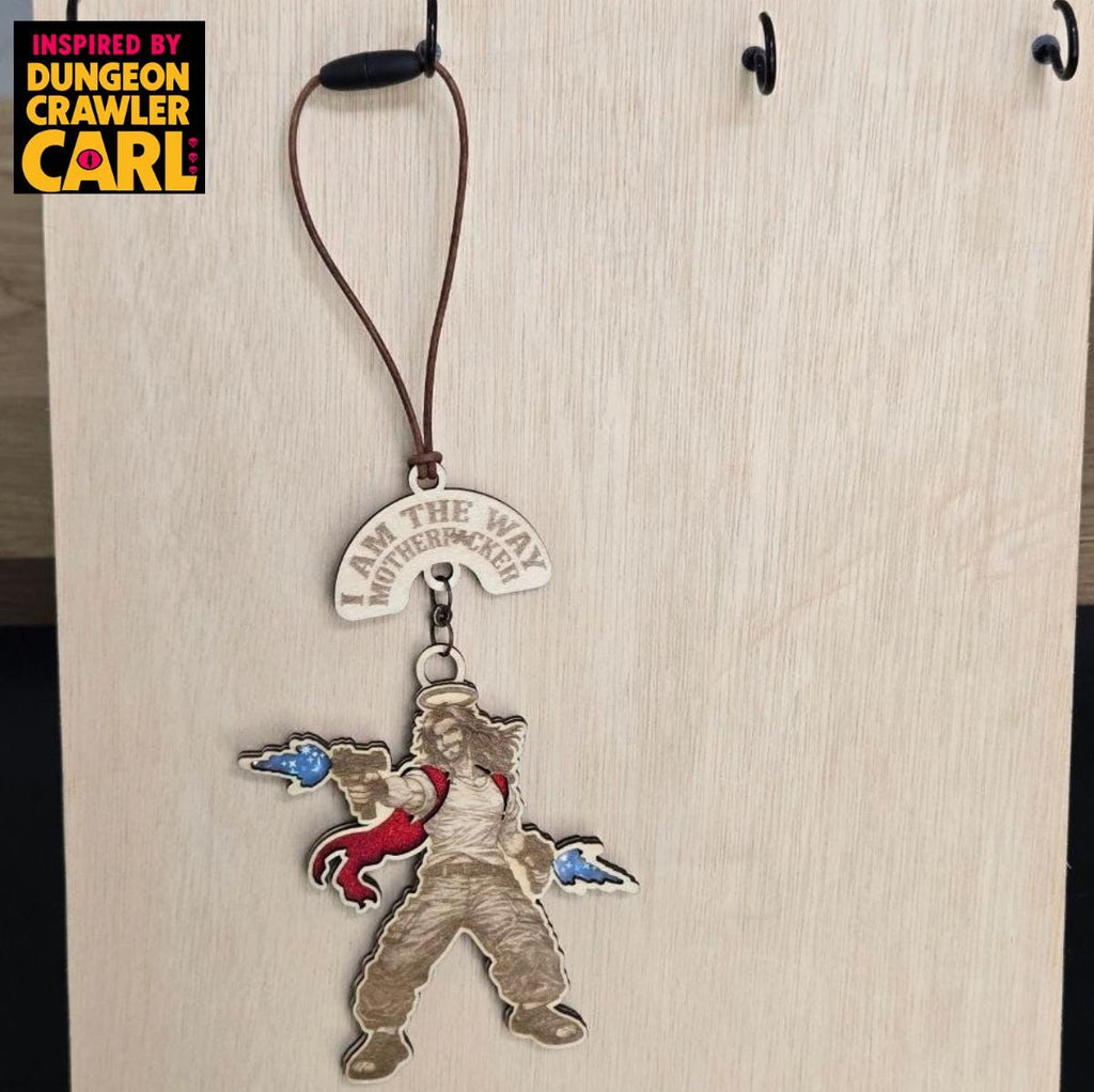 Dungeon crawler carl inspired car charm – Uzi Jesus