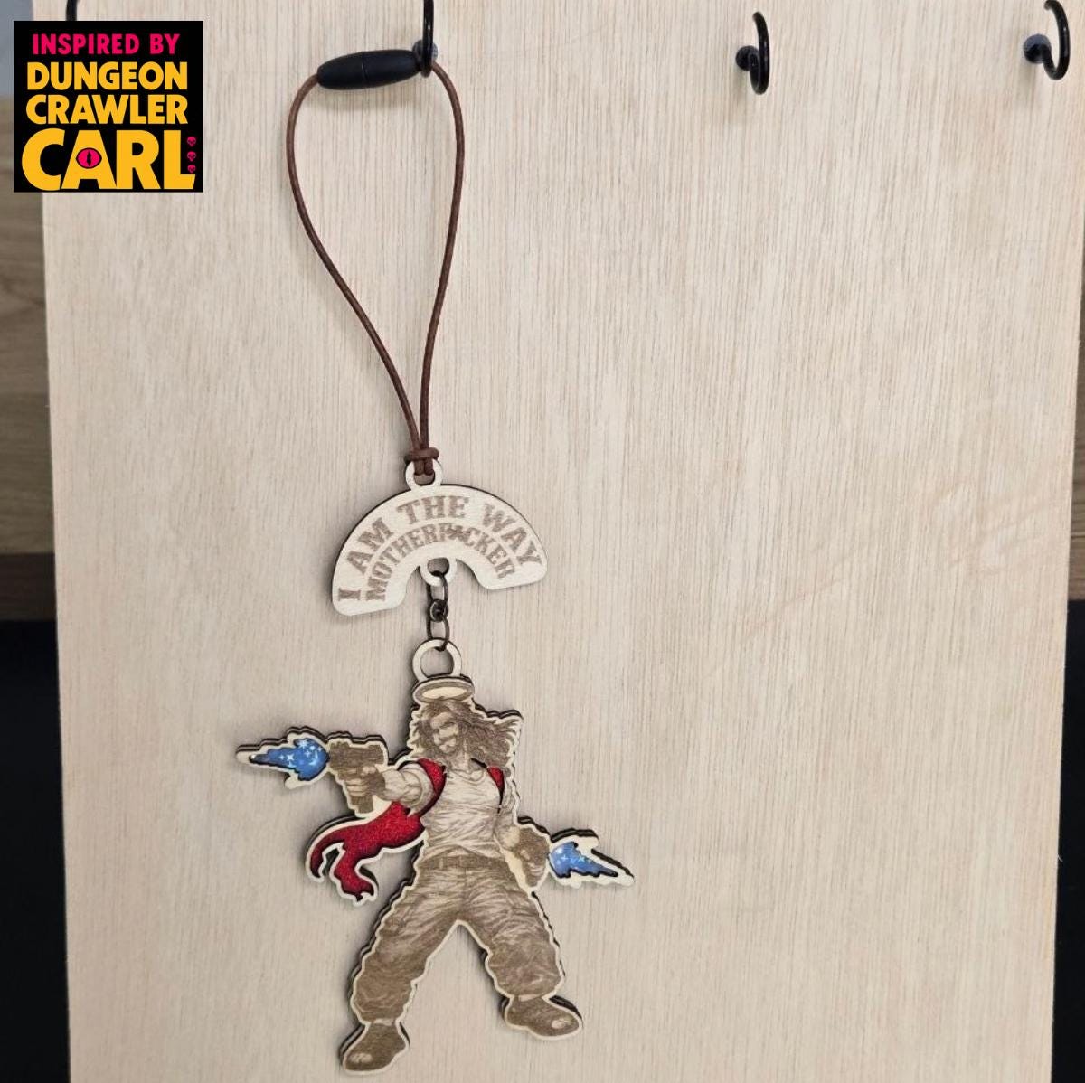 Dungeon crawler carl inspired car charm – Uzi Jesus