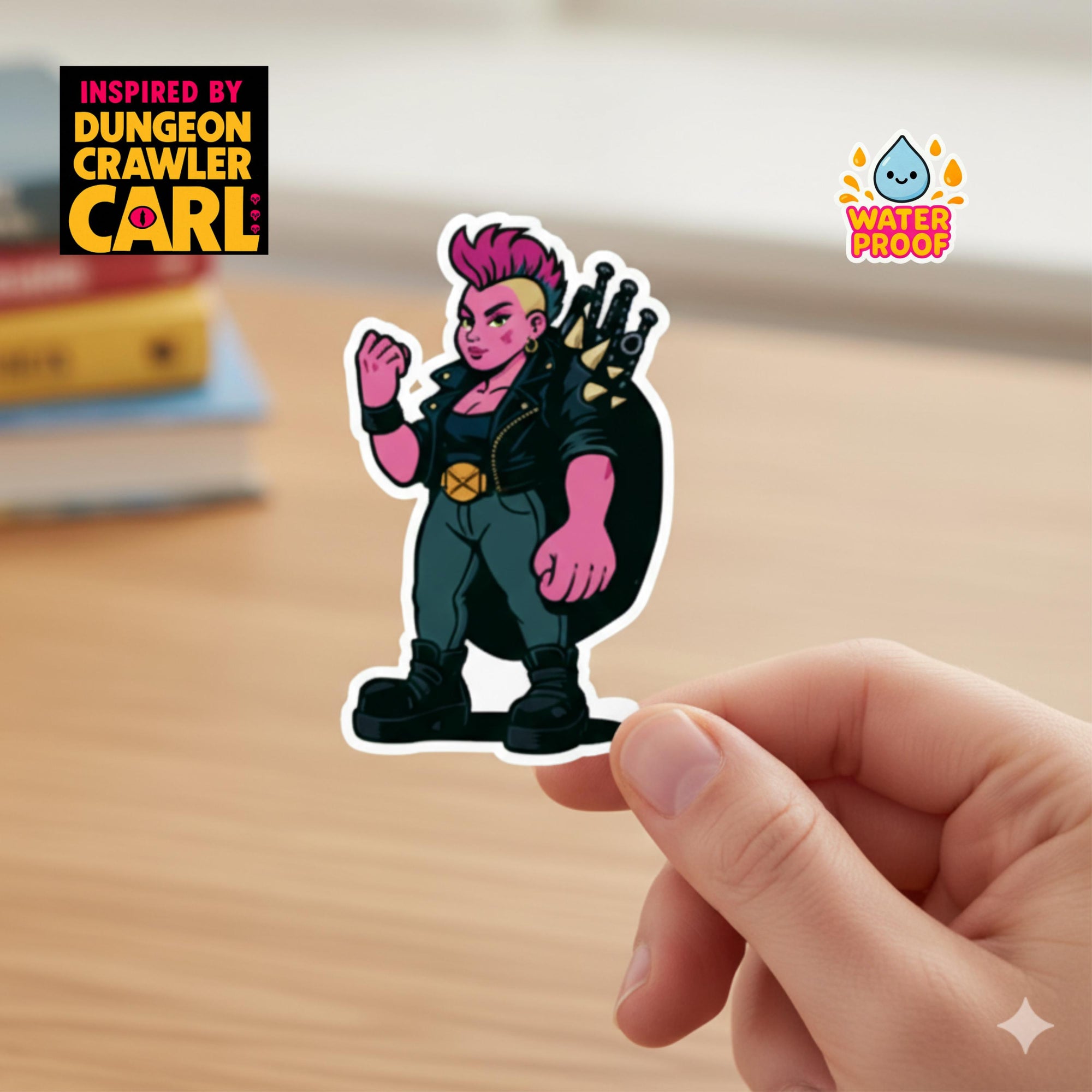 Katia Grim Sticker: Dungeon Crawler Carl Fan Art, Holographic Vinyl