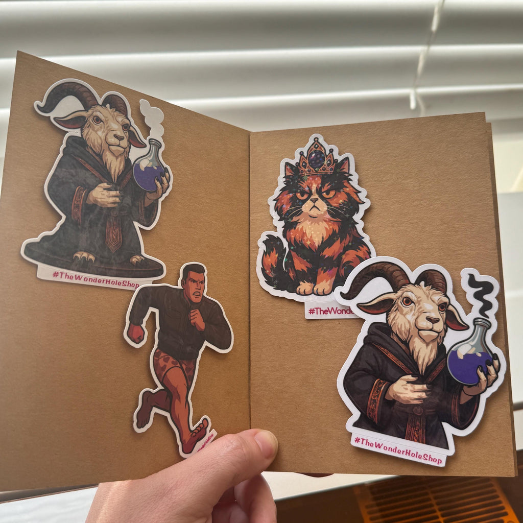 Prepotente sticker from Dungeon Crawler Carl - durable vinyl book fan decal