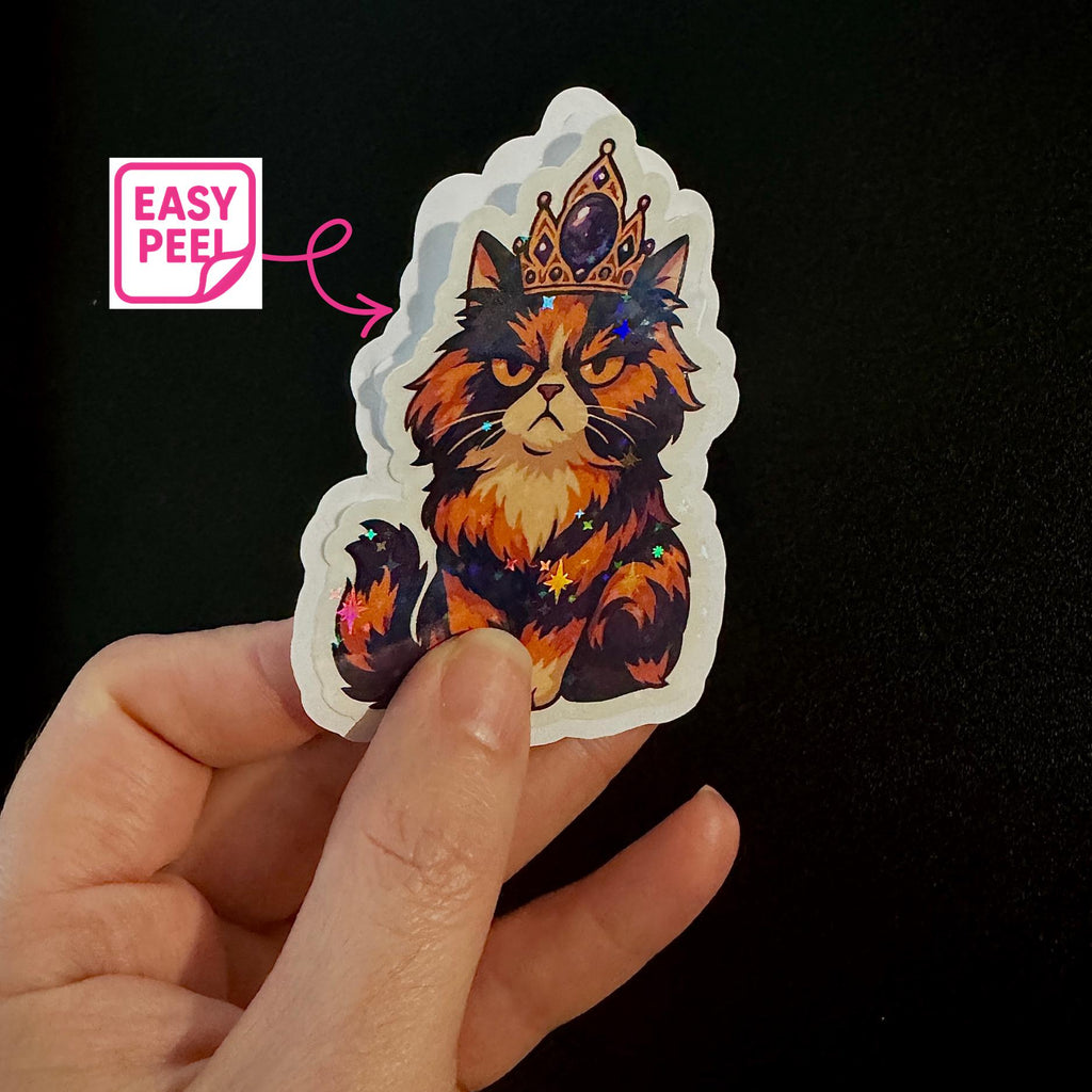 Princess Donut Sticker, Dungeon Crawler Carl Inspired: Holographic Vinyl Decal