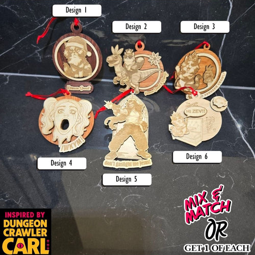 Christmas Dungeon Crawler Carl Ornament – Princess Donut “You’re My Dungeon Crawl” – Handmade