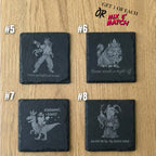 Dungeon Crawler Carl Coasters: Laser Engraved Slate, LitRPG Gamer Gift