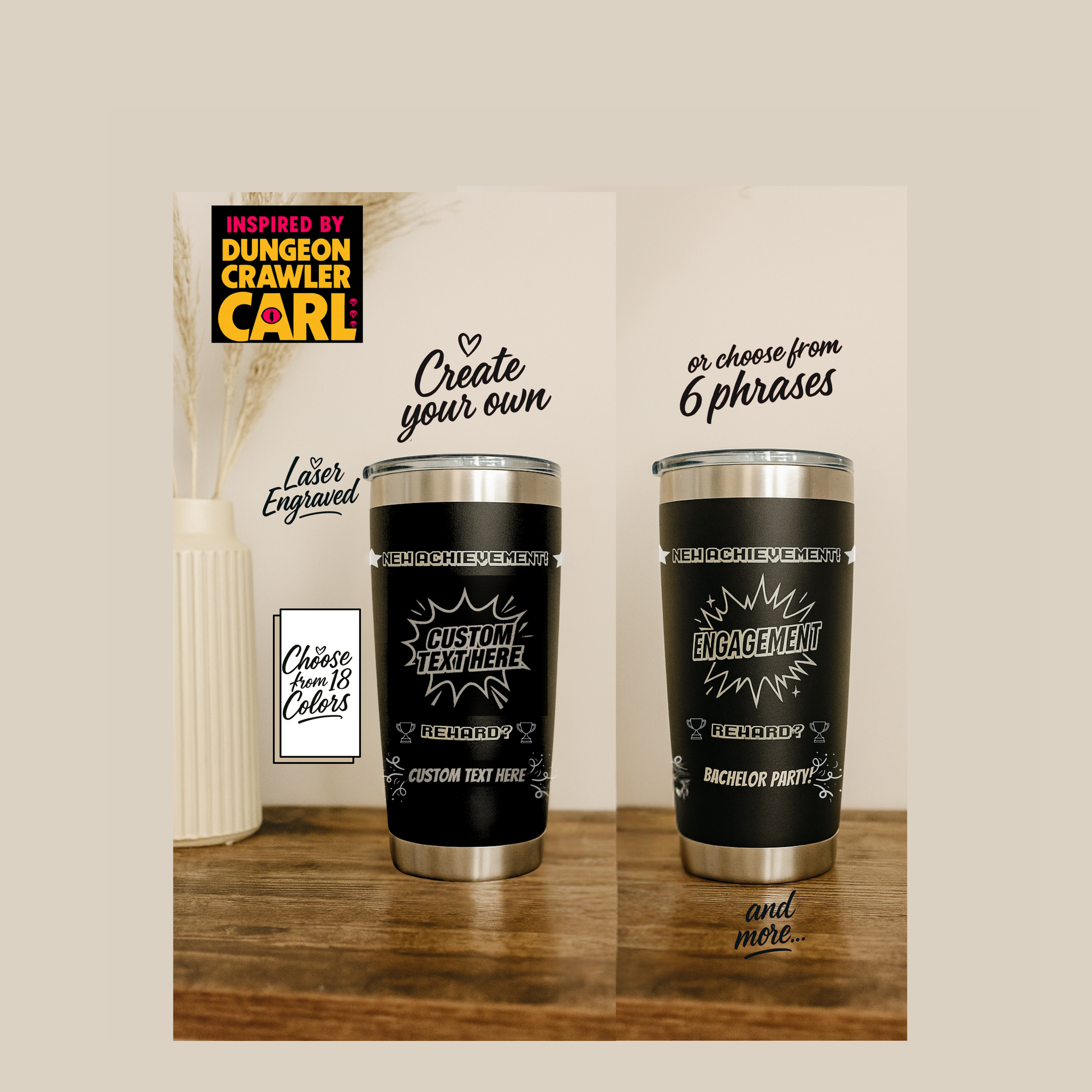 Dungeon Crawler Carl New Achievement Tumbler