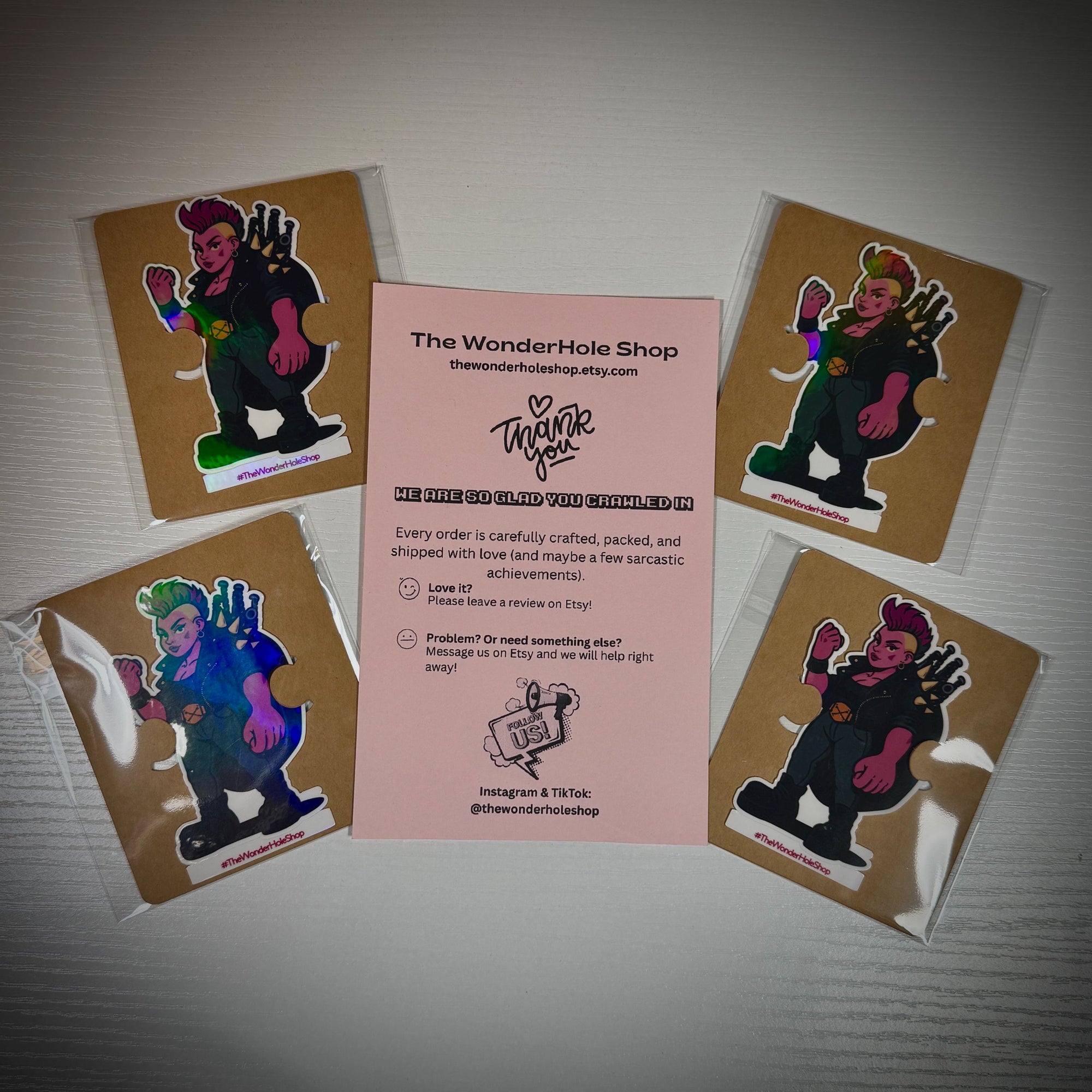 Katia Grim Sticker: Dungeon Crawler Carl Fan Art, Holographic Vinyl