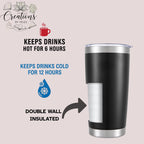 Dungeon Crawler Carl Tumbler | Full Wrap Engraved Cup with Carl & Princess Donut | LitRPG Fan Gift Book Lover