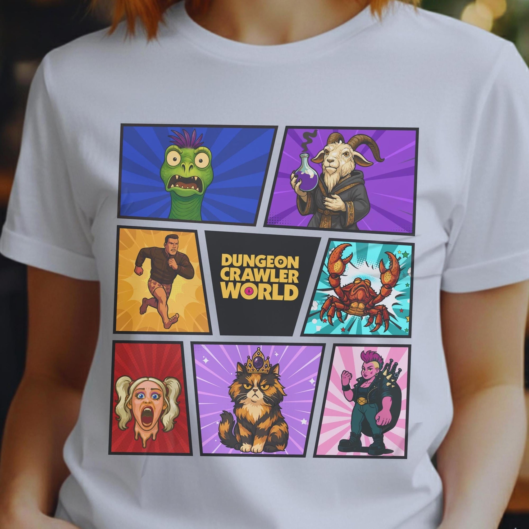 Princess Donut, Mongo, and Prepotente graphic tee - Dungeon Crawler Carl fan gift